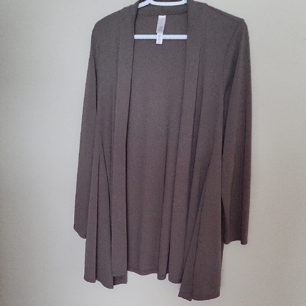 Elegant Gray Open-Front Cardigan – Cozy & Stylish!